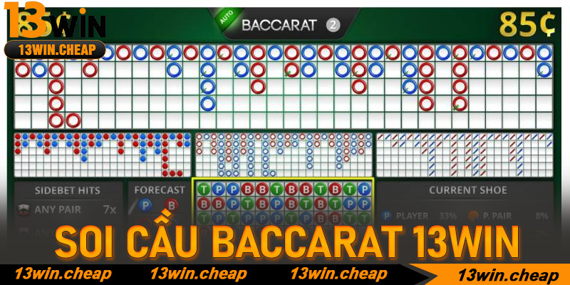 Soi cầu Baccarat 13win – Bí thuật "nhìn thấu" bước đi của Dealer